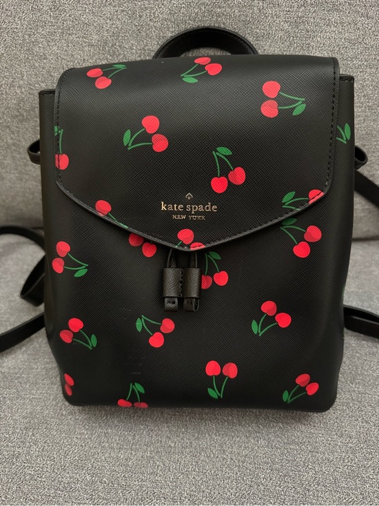 kate spade Black Cherry Print Mini Backpack